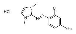 2-[(4-amino-2-chlorophenyl)azo]-1,3-dimethyl-1H-imidazolium chloride Structure