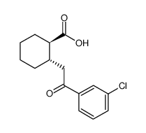 trans-2-[2-(3-chlorophenyl)-2-oxoethyl]cyclohexane-1-carboxylic acid Structure