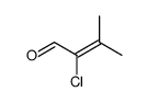 2-chloro-3-methyl-but-2-enal结构式