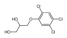 3-(2,4,5-trichloro-phenoxy)-propane-1,2-diol结构式