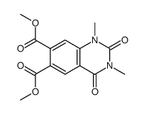 6,7-dimethoxycarbonyl-1,3-dimethylquinazoline-2,4(1H,3H)-dione Structure