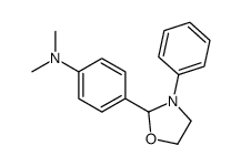 N,N-dimethyl-4-(3-phenyl-1,3-oxazolidin-2-yl)aniline结构式