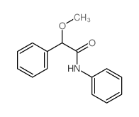 Benzeneacetamide, a-methoxy-N-phenyl- Structure