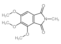 4,5,6-trimethoxy-2-methyl-isoindole-1,3-dione结构式