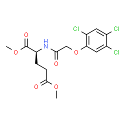 N-[(2,4,5-Trichlorophenoxy)acetyl]-L-glutamic acid dimethyl ester Structure