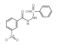 N-(benzenesulfonyl)-3-nitro-benzohydrazide Structure
