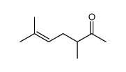 3,6-dimethylhept-5-en-2-one Structure