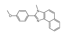 2-(4-methoxyphenyl)-3-methylbenzo[e]benzimidazole结构式