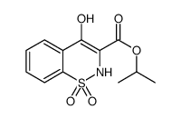 4-羟基-2H-1,2-苯并噻嗪-3-羧酸异丙酯1,1-二氧化物(吡罗昔康杂质I)结构式
