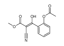 methyl [(2-acetoxyphenyl)hydroxymethylidene]cyanoacetate Structure