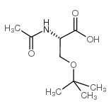 N-乙酰-O-叔丁基-L-丝氨酸结构式