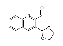 3-(1,3-dioxolan-2-yl)-quinoline-2-carbaldehyde Structure