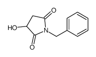1-BENZYL-3-HYDROXY-PYRROLIDINE-2,5-DIONE Structure