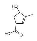 2-Cyclopentene-1-carboxylic acid, 4-hydroxy-3-methyl-, cis- (9CI)结构式