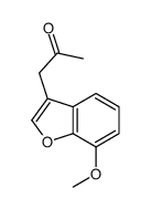 1-(7-methoxy-1-benzofuran-3-yl)propan-2-one结构式