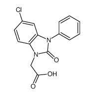 2-(5-chloro-2-oxo-3-phenylbenzimidazol-1-yl)acetic acid结构式