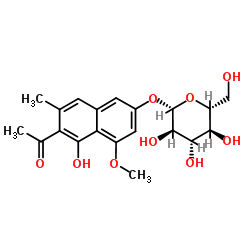 丁内未利葡萄糖苷结构式