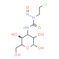 3-(3-(2-chloroethyl)-3-nitrosoureido)-3-deoxyallose结构式