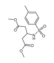 dimethyl 3-((4-methylphenyl)sulfonamido)pentanedioate结构式