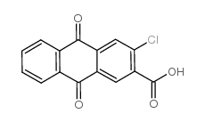 3-chloro-9,10-dihydro-9,10-dioxoanthracene-2-carboxylic acid structure