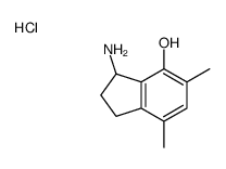3-amino-5,7-dimethyl-2,3-dihydro-1H-inden-4-ol,hydrochloride Structure