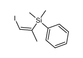 2-(dimethylphenylsilyl)-1-iodo-1-propene结构式