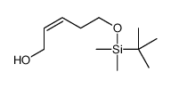 (E)-5-(叔丁基二甲基硅氧基)-2-戊烯-1-醇结构式