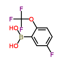 [5-Fluoro-2-(trifluoromethoxy)phenyl]boronic acid Structure