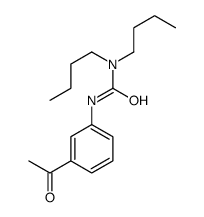 3-(3-acetylphenyl)-1,1-dibutylurea结构式