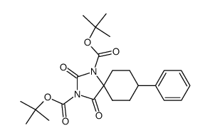 di-tert-butyl 2,4-dioxo-8-phenyl-1,3-diazaspiro[4.5]decane-1,3-dicarboxylate结构式