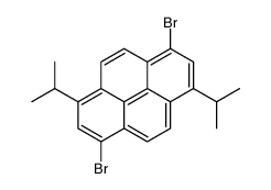 1,6-dibromo-3,8-diisopropyl pyrene structure