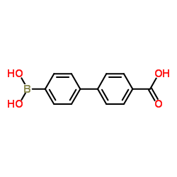 4'-(羧基)联苯-4-硼酸结构式