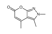 5,7,8-trimethyl-2-oxa-8,9-diazabicyclo[4.3.0]nona-4,6,9-trien-3-one Structure