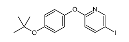 5-iodo-2-[4-[(2-methylpropan-2-yl)oxy]phenoxy]pyridine Structure