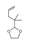 2-(2-methylpent-4-en-2-yl)-1,3-dioxolane Structure