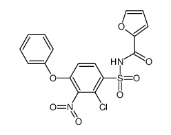N-(2-chloro-3-nitro-4-phenoxyphenyl)sulfonylfuran-2-carboxamide Structure