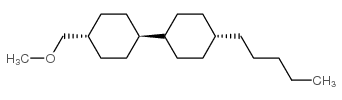 反式,反式-4'-戊基-4-甲氧基甲基-双环己基结构式