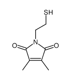 3,4-dimethyl-1-(2-sulfanylethyl)pyrrole-2,5-dione Structure