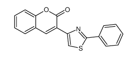 3-(2-phenyl-1,3-thiazol-4-yl)chromen-2-one结构式