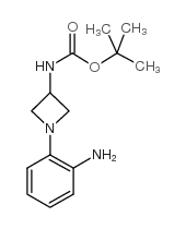[1-(2-氨基-苯基)-氮杂啶-3-基]-氨基甲酸叔丁酯结构式