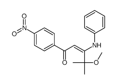 3-anilino-4-methoxy-4-methyl-1-(4-nitrophenyl)pent-2-en-1-one Structure