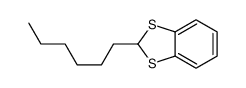 2-hexyl-1,3-benzodithiole Structure