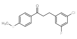 3-(3-CHLORO-5-FLUOROPHENYL)-4'-THIOMETHYLPROPIOPHENONE结构式
