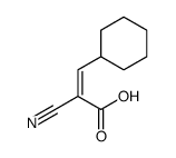 2-cyano-3-cyclohexylprop-2-enoic acid Structure