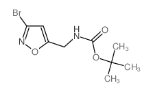 (3-溴-异噁唑-5-甲基)-氨基甲酸叔丁酯结构式