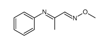 Propanal, 2-(phenylimino)-, O-methyloxime Structure