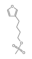 4-(furan-3-yl)butyl methanesulfonate Structure