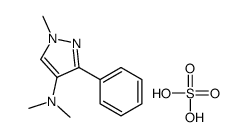 sulfuric acid,N,N,1-trimethyl-3-phenylpyrazol-4-amine Structure