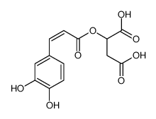 2-[3-(3,4-dihydroxyphenyl)prop-2-enoyloxy]butanedioic acid结构式