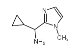[环丙基(1-甲基-1H-咪唑-2-基)甲基]胺结构式